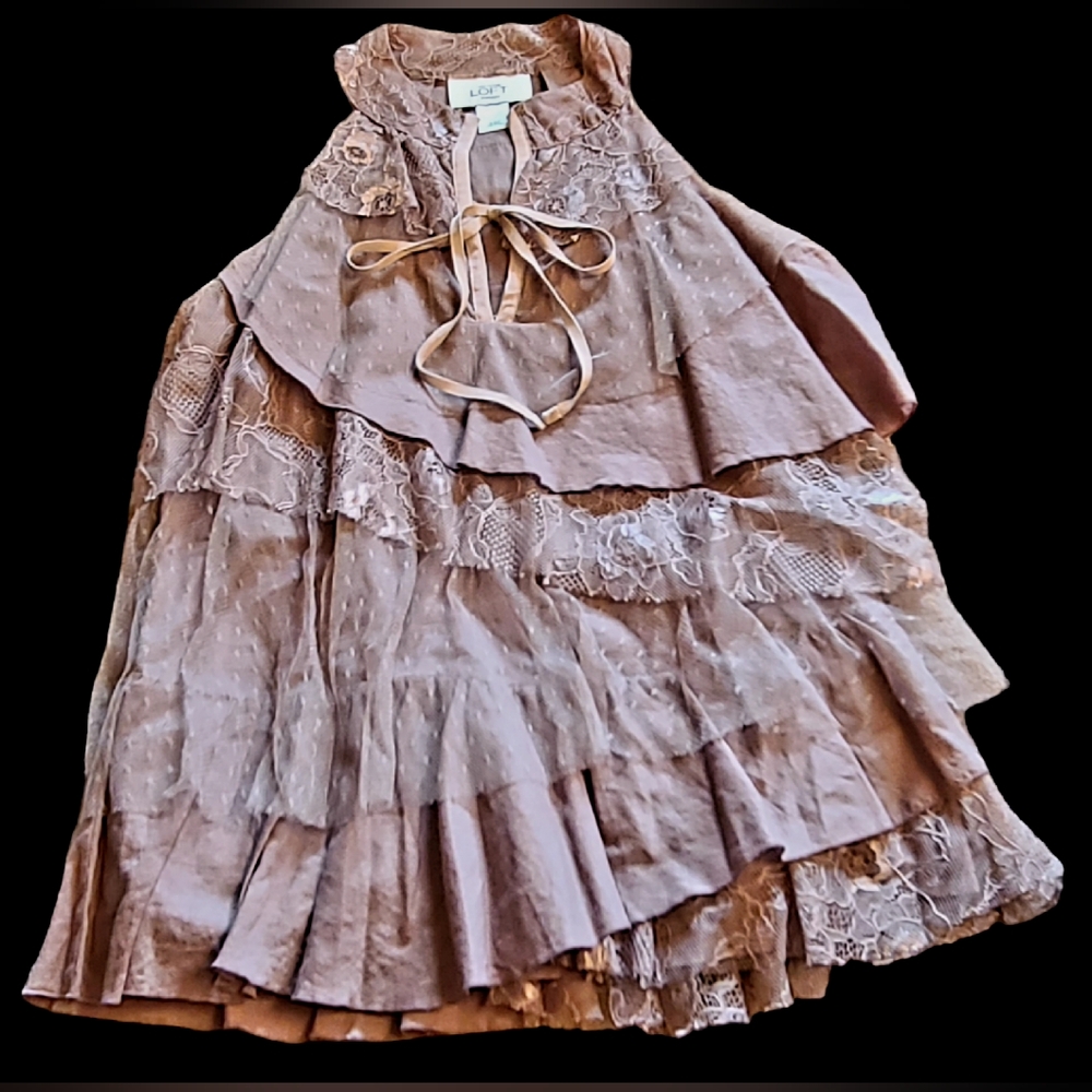 Loft size XSP taupe/brown top